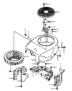 Fh500v-As14 Cooling Equipment Diagram and Parts List for HF1748 55AF3D4V150-WAM Cub Cadet Lawn Mower